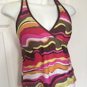 Athleta Active Wear  Halter Top Racerback Sz M